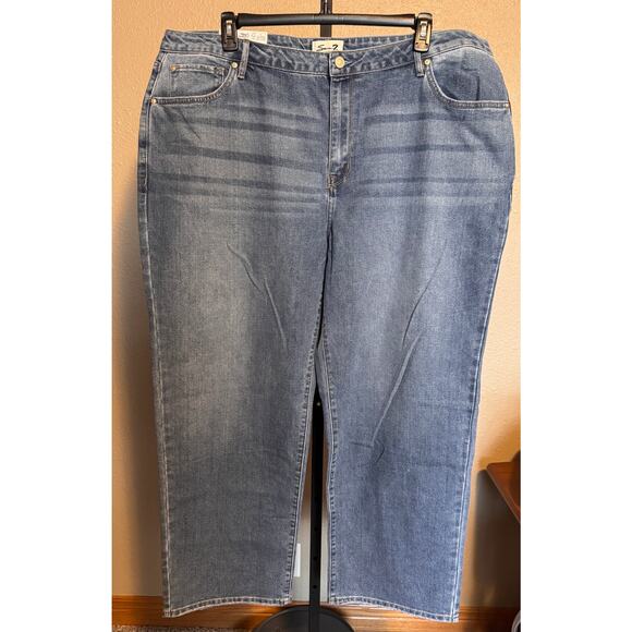 Women's Seven7 Jeans Loose Straight Fit – Size 22W – MEDIUM Wash – NWT - Picture 3 of 11